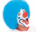 Clown Wig - Blue